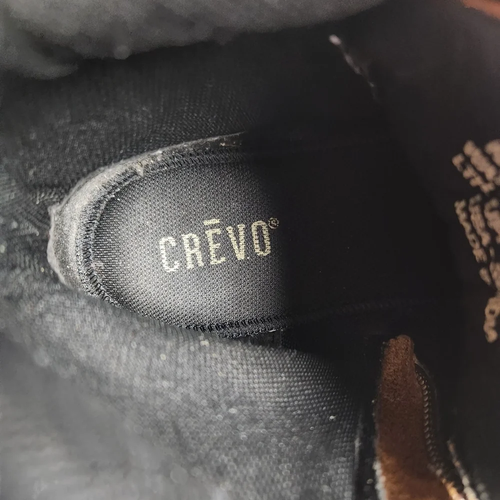 Crēvo Kannard Chestnut Brown Black Leather Water Resistant Duck Boot Men Size 13